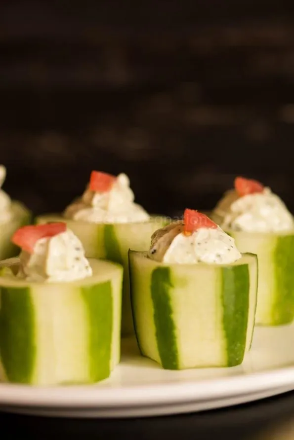 cucumber paneer bites