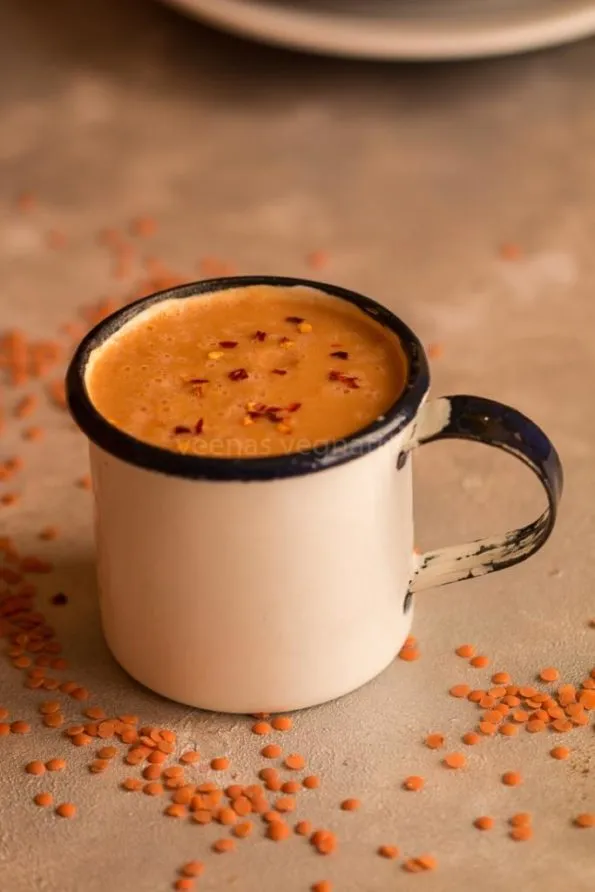carrot masoor dal soup