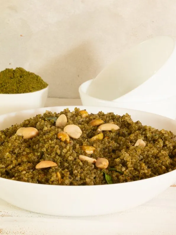 Quinoa murunga keerai saadam