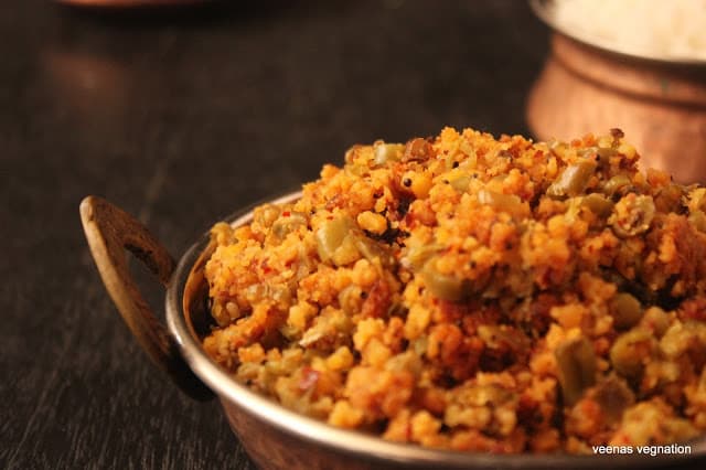 Beans Paruppu Usili With Instant Paruppu Usili Mix - Veenas Vegnation