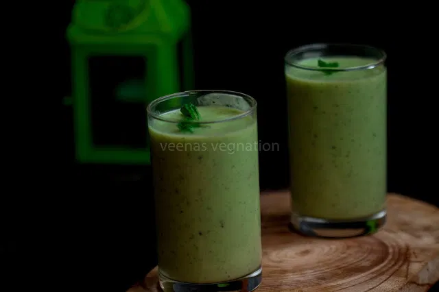 Avocado cucumber smoothie - Veenas Vegnation