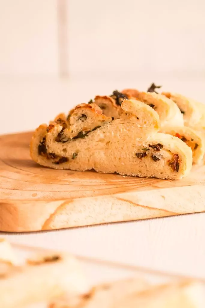 Pane Bianco with Cheese, Sun-Dried Tomatoes and Basil - Two of a Kind