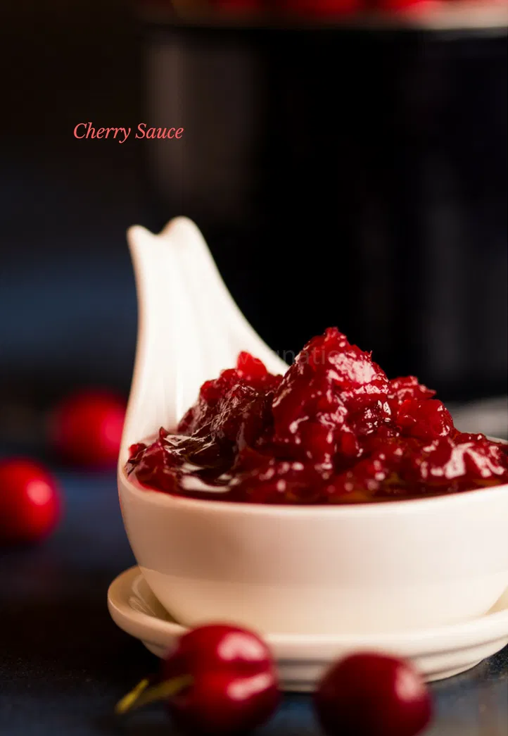 Cherry Sauce - Veenas Vegnation