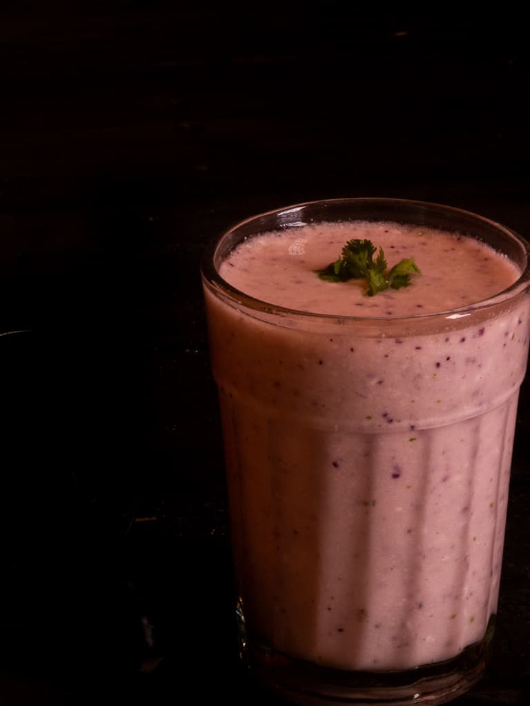 Java plum salt lassi / Jamun salt lassi - Veenas Vegnation