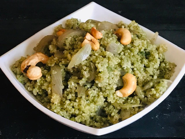 Spicy mint quinoa - Veenas Vegnation