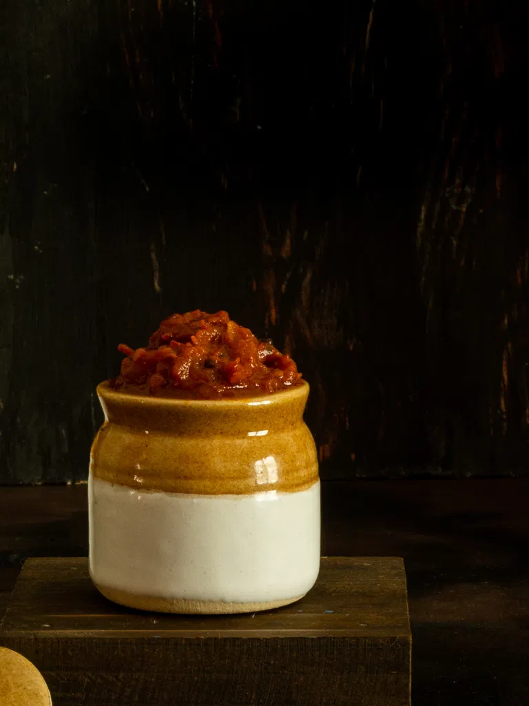 Spicy Tomato Thokku in Wonderchef Nutripot - Veenas Vegnation